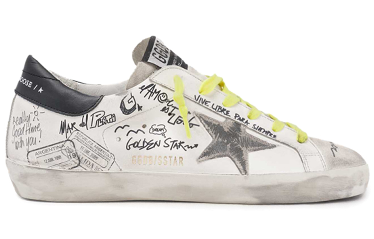 (W) Golden Goose Super-Star 'Graffiti Distressed White' 圖 2