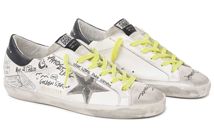 (W) Golden Goose Super-Star 'Graffiti Distressed White' 圖 3