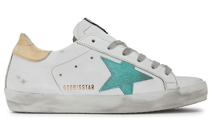 (W) Golden Goose Super-Star 'Green Star Gold Heel Distressed' 圖 2