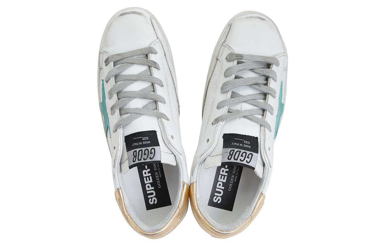 (W) Golden Goose Super-Star 'Green Star Gold Heel Distressed' 圖 3