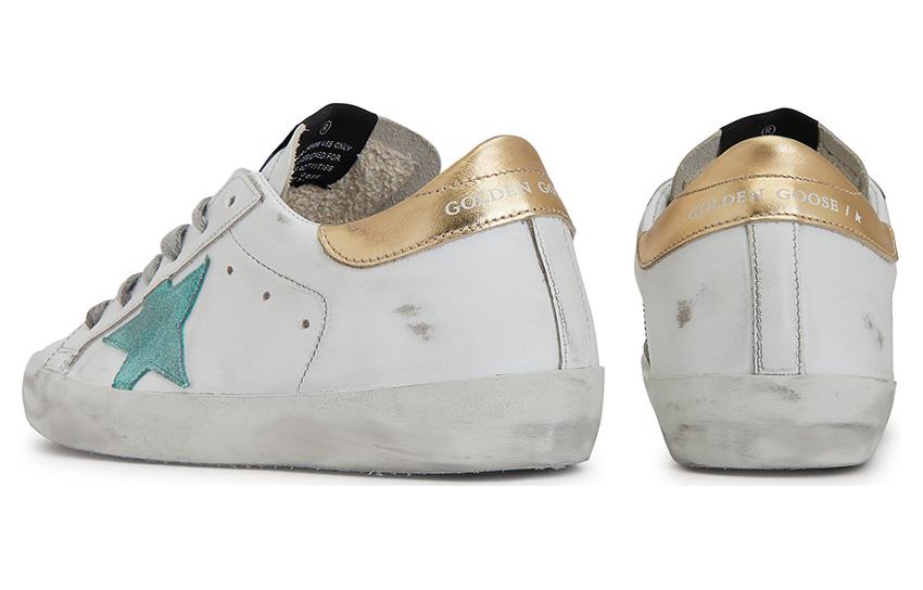 (W) Golden Goose Super-Star 'Green Star Gold Heel Distressed' 圖 4