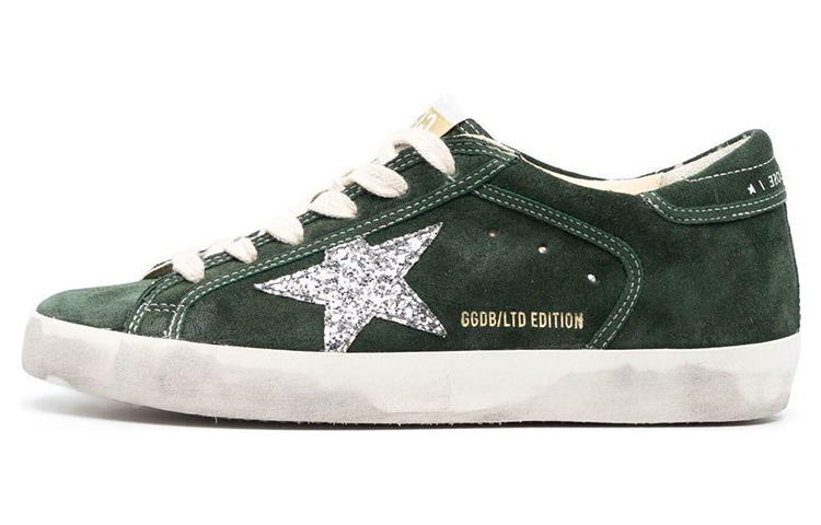 (W) Golden Goose Super-Star 'Green White'