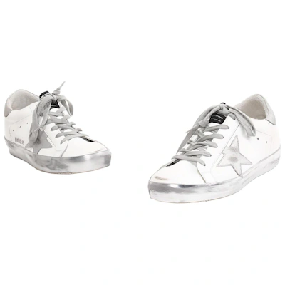 (Women) Golden Goose Super-Star 'Grey Star Distressed Silver Tail'