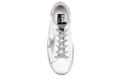 (Women) Golden Goose Super-Star 'Grey Star Distressed Silver Tail'