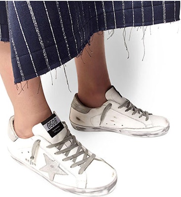 (W) 골든구스 슈퍼스타 '그레이 실버 스타 테일' 빈티지 스니커즈 GCOWS590.E36 Cheap (W) 골든구스 슈퍼스타 '그레이 실버 스타 테일' 빈티지 스니커즈 GCOWS590.E36