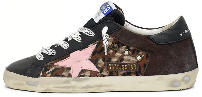 (W) Golden Goose Super-Star 'Leopardo Negro Envejecido' GWF00103.F000193.80217 Buy (W) Golden Goose Super-Star 'Leopardo Negro Envejecido' GWF00103.F000193.80217