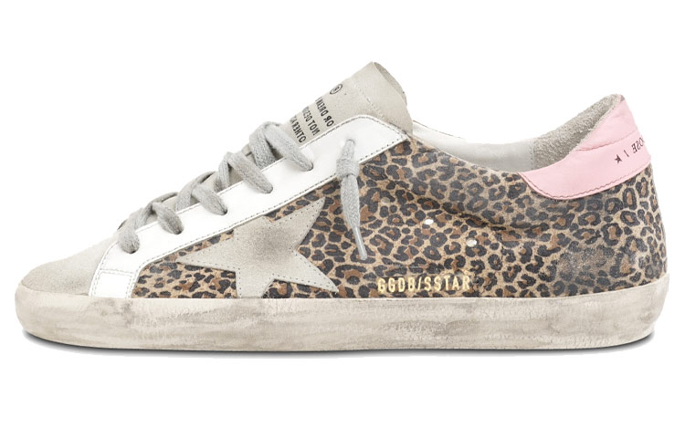 (W) Golden Goose Super-Star 'Leopard Distressed'