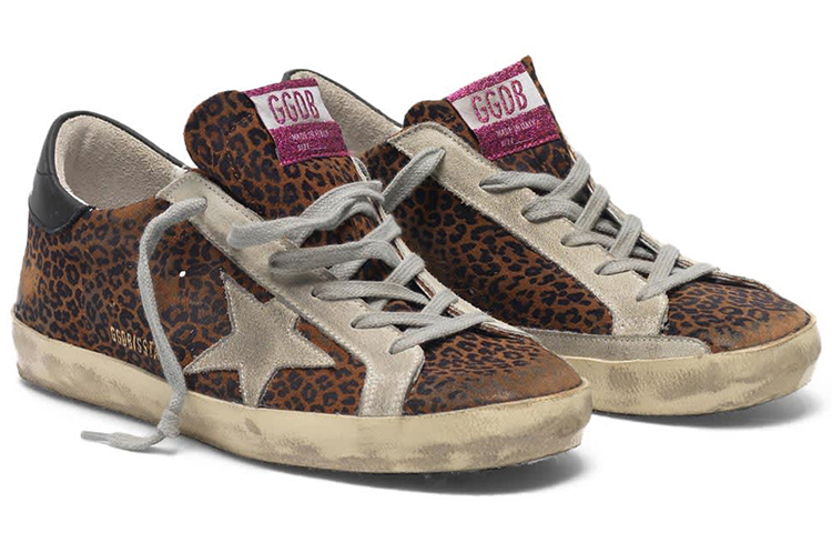 (W) Golden Goose Super-Star 'Leopard Print Distressed Black Tail' 圖 3