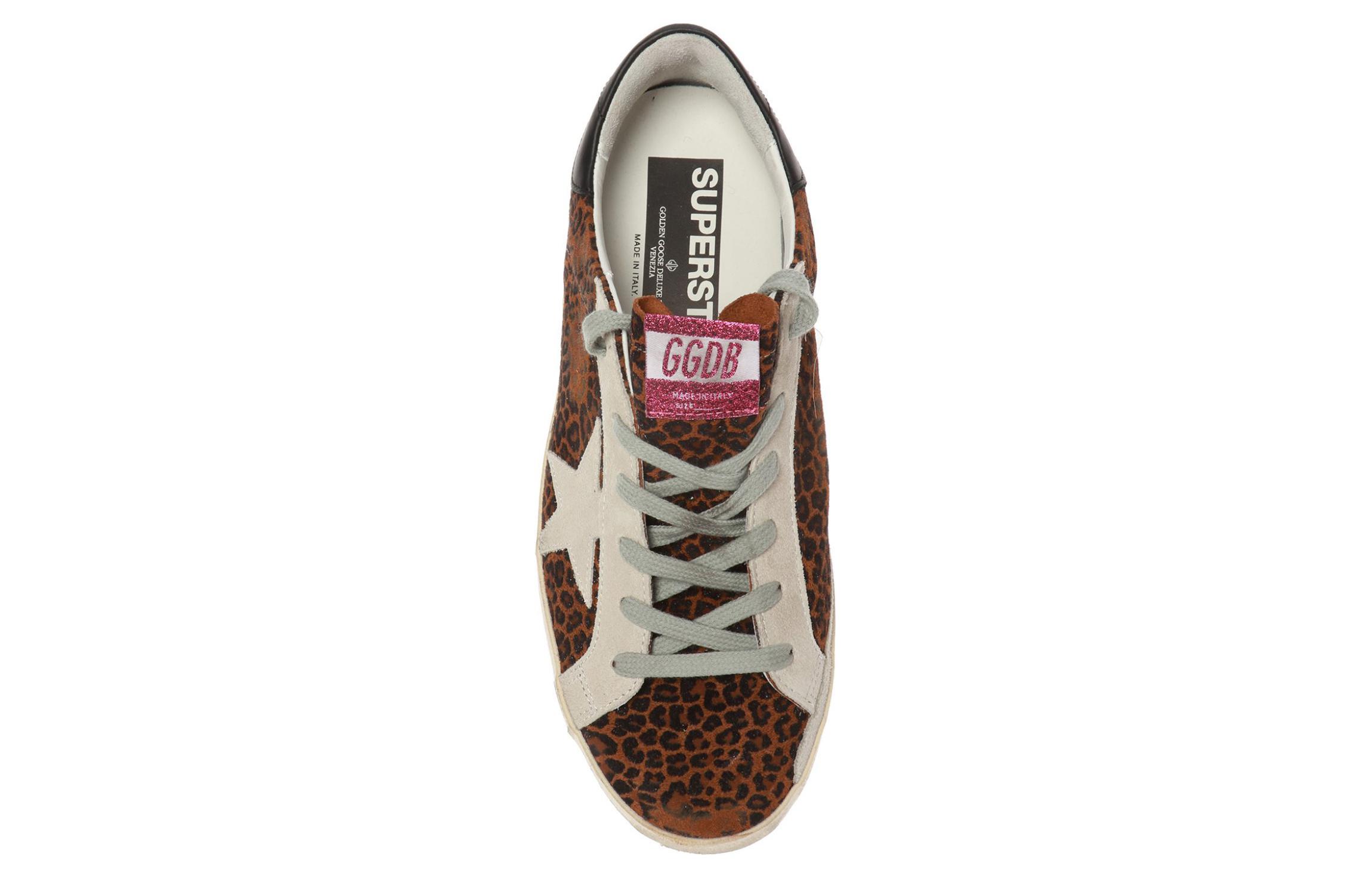 (W) Golden Goose Super-Star 'Leopard Print Distressed Black Tail' 圖 4