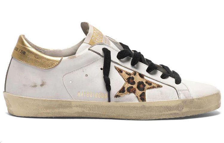 (W) Golden Goose Super-Star 'Leopard Star White Gold Distressed' 圖 2