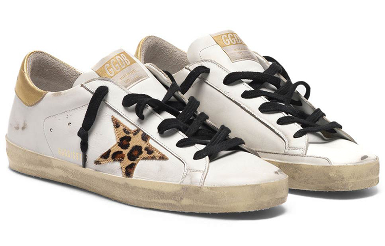 (W) Golden Goose Super-Star 'Leopard Star White Gold Distressed' 圖 3