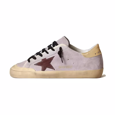 (W) Golden Goose Super-Star 'Light Purple Distressed Star'