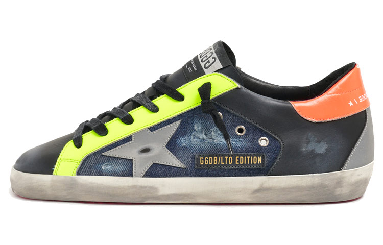 (W) Golden Goose Super-Star 'LTD Edition Black Denim Distressed'