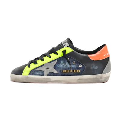 (W) Golden Goose Super-Star 'LTD Edition Black Denim Distressed'