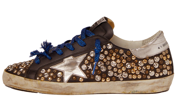 Buy (Women) Golden Goose Super-Star 'Metallic Brown Blue' GWF00101.F001842.90265