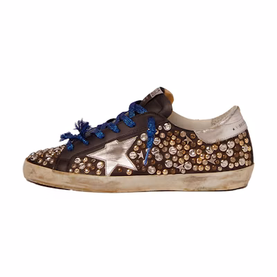 (W) Golden Goose Super-Star 'Metallic Brown Blue'