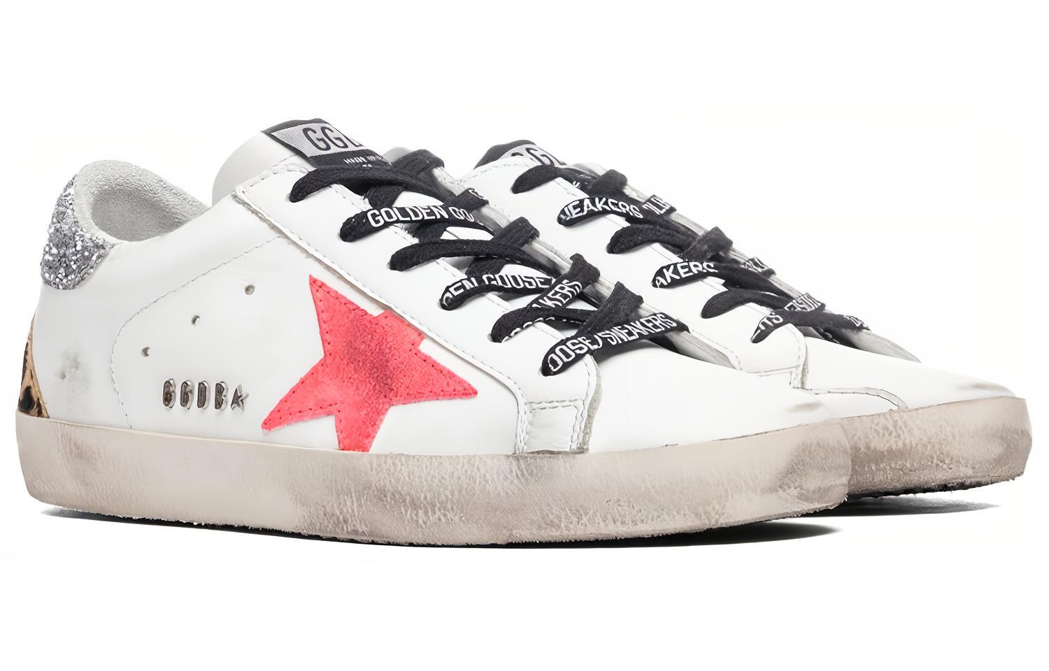 (W) Golden Goose Super-Star 'Pink Emblem Silver Heel Distressed' 圖 2