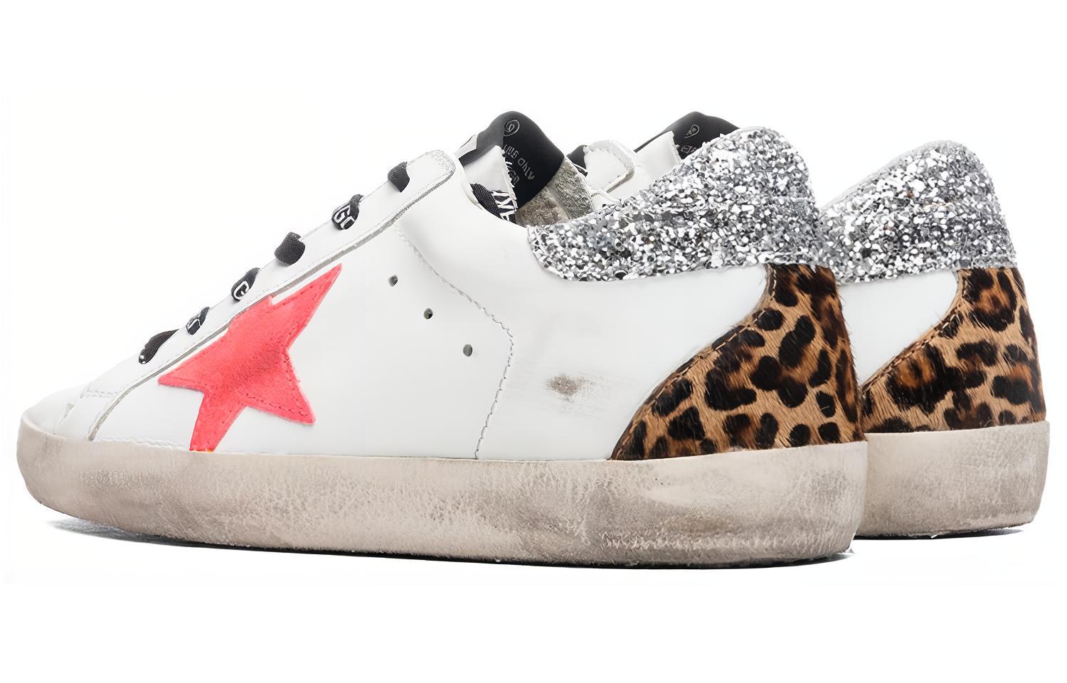 (W) Golden Goose Super-Star 'Pink Emblem Silver Heel Distressed' 圖 4
