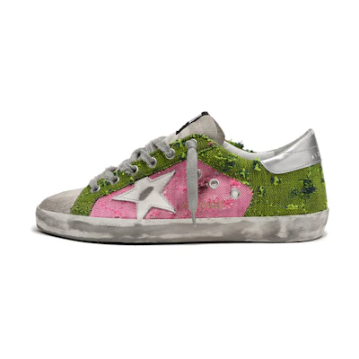 (W) Golden Goose Super-Star 'Pink Green'