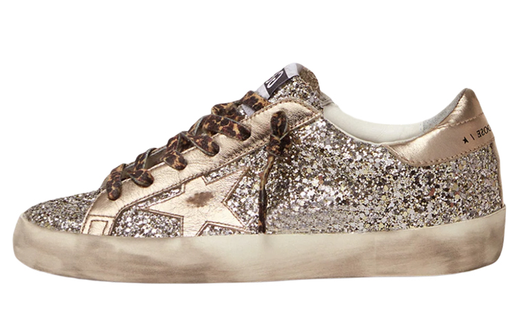 (W) Golden Goose Super-Star 'Platinum Sequin'