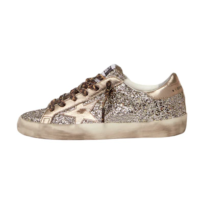 (W) Golden Goose Super-Star 'Platinum Sequin'