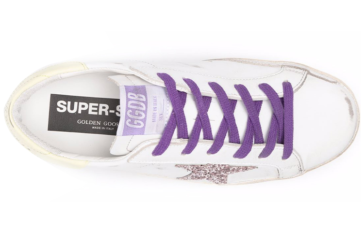 (W) Golden Goose Super-Star 'Purple White Distressed' 圖 4