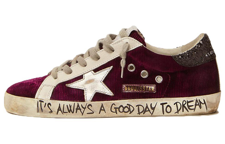 (W) Golden Goose Super-Star 'Raspberry Red'