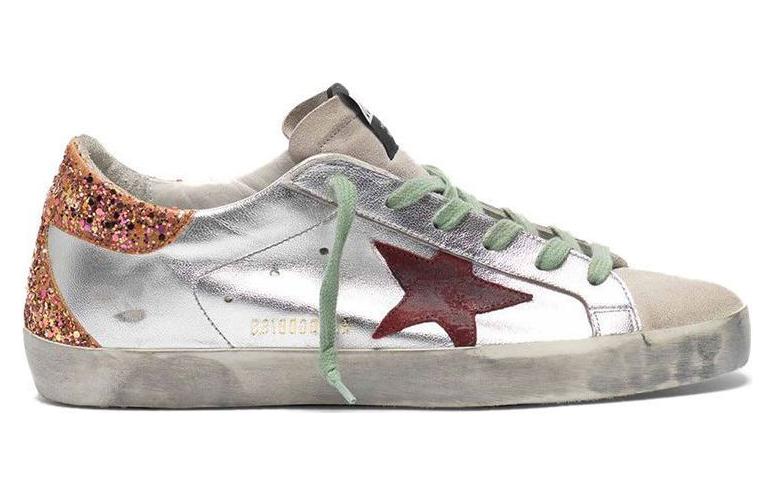 (W) Golden Goose Super-Star 'Red Star Silver Sequin Distressed' 圖 2