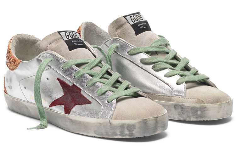(W) Golden Goose Super-Star 'Red Star Silver Sequin Distressed' 圖 3