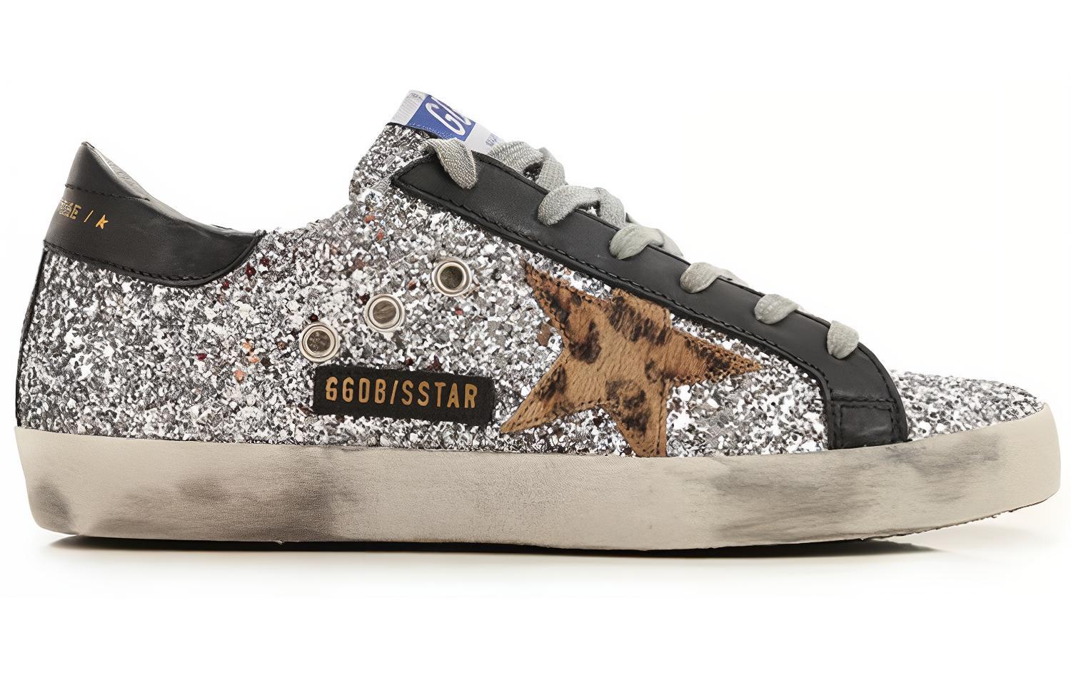 (W) Golden Goose Super-Star 'Sequin Black Tail Distressed' 圖 2
