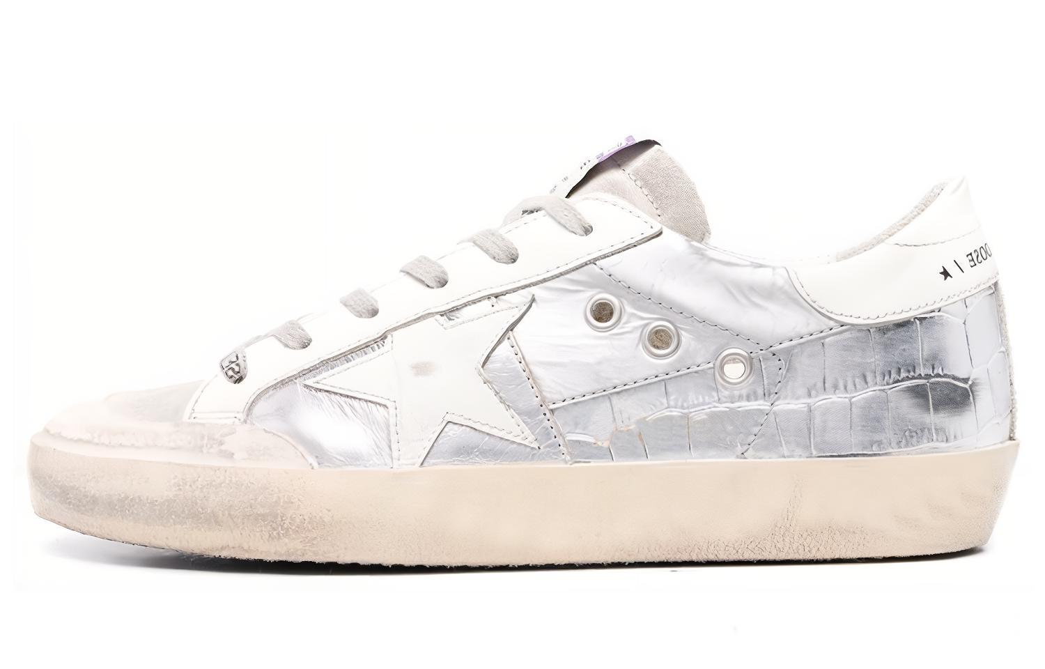 (W) Golden Goose Super-Star 'Silver'