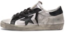 Buy (W) Golden Goose Super-Star 'Bintang Hitam Perak Terpakai' GCOWS590.A8