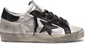Order (W) Golden Goose Super-Star 'Bintang Hitam Perak Terpakai' GCOWS590.A8