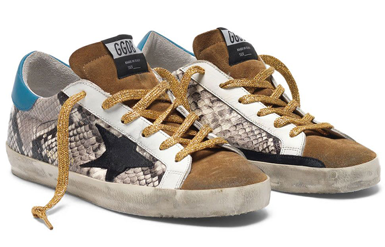 (W) Golden Goose Super-Star 'Silver Blue Tail Snake Print Leather' 圖 2