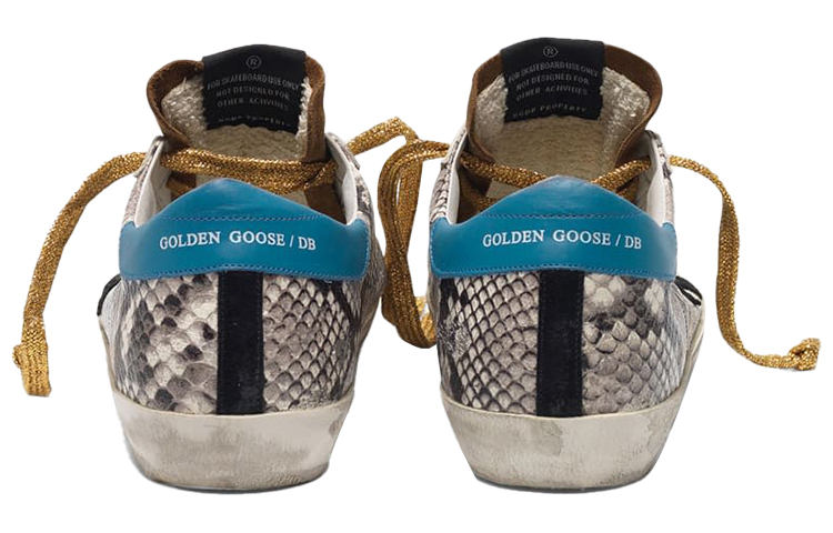 (W) Golden Goose Super-Star 'Silver Blue Tail Snake Print Leather' 圖 3