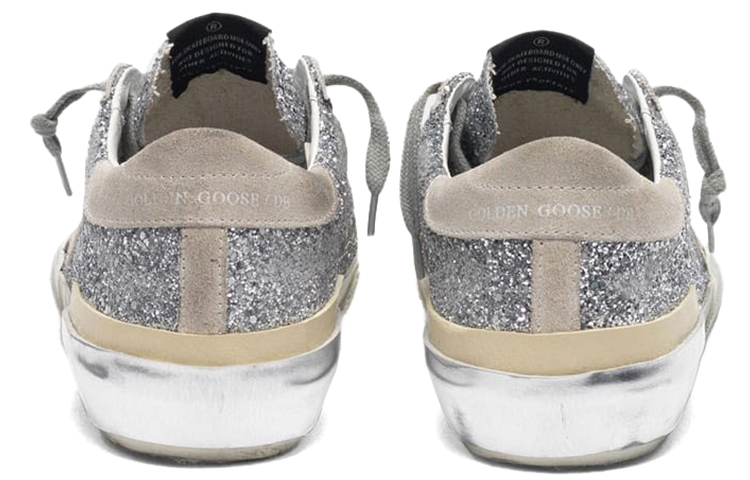 (W) Golden Goose Super-Star 'Silver Glitter Patchwork' 圖 3