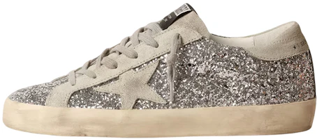 (Women) Golden Goose Super-Star 'Silver Sequin Distressed' GWF00101.F000416.70136 (Women) Golden Goose Super-Star 'Silver Sequin Distressed' GWF00101.F000416.70136