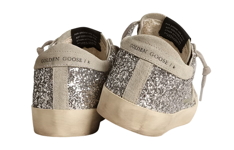 Shop (W) Golden Goose 超级明星‘银色亮片磨损’ GWF00101.F000416.70136