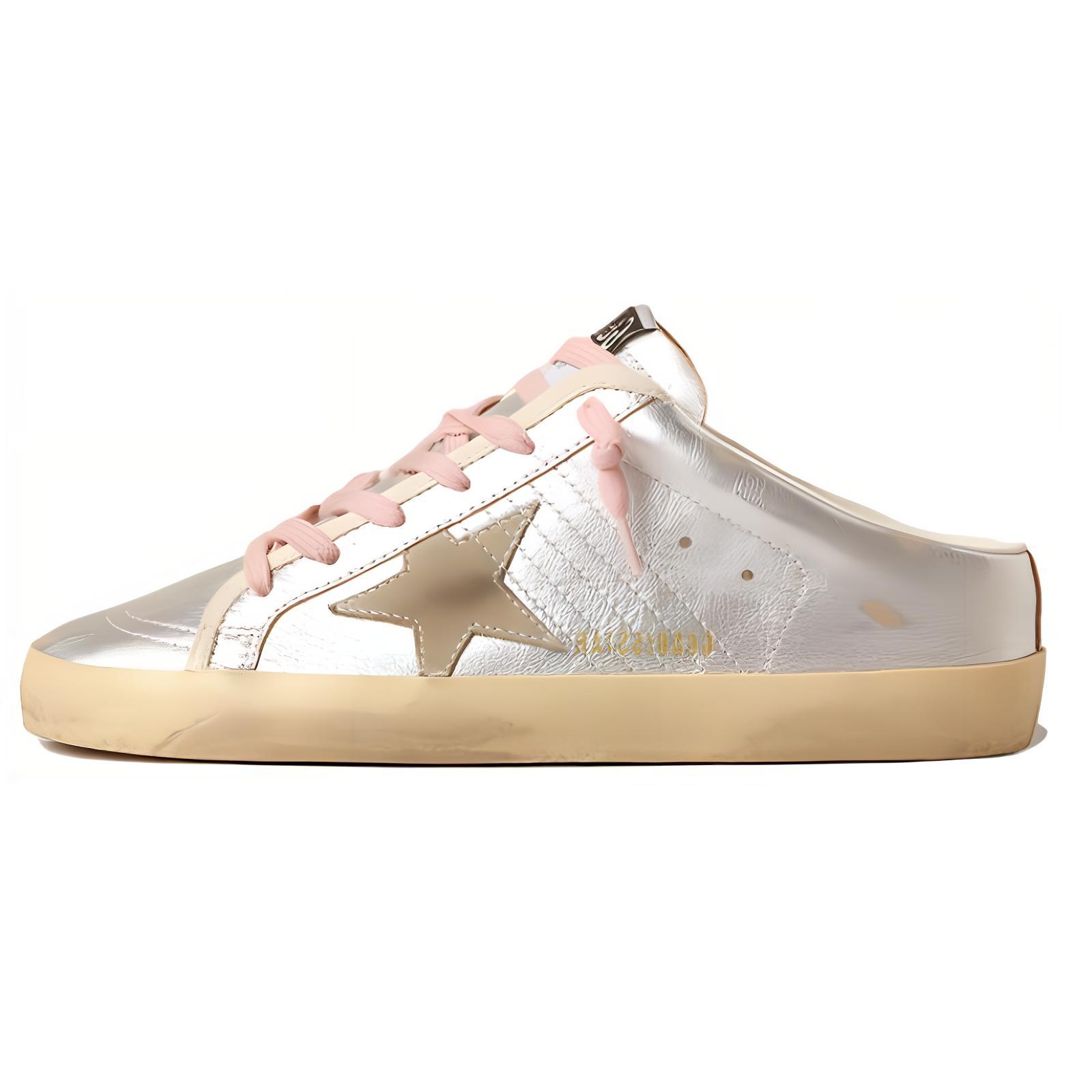 (W) Golden Goose Super-Star 'Silver Slide'