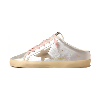 (W) Golden Goose Super-Star 'Silver Slide'