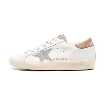 (W) Golden Goose Super-Star 'Silver White'