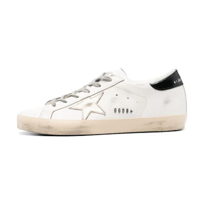 (W) Golden Goose Super-Star 'White Black'