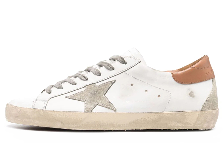 (Women) Golden Goose Super-Star 'White Brown Distressed' GWF00102.F002182.10803