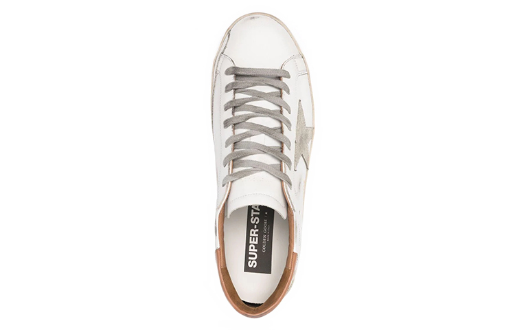 Details for (W) Golden Goose Super-Star 'Blanco Marrón Desgastado' GWF00102.F002182.10803