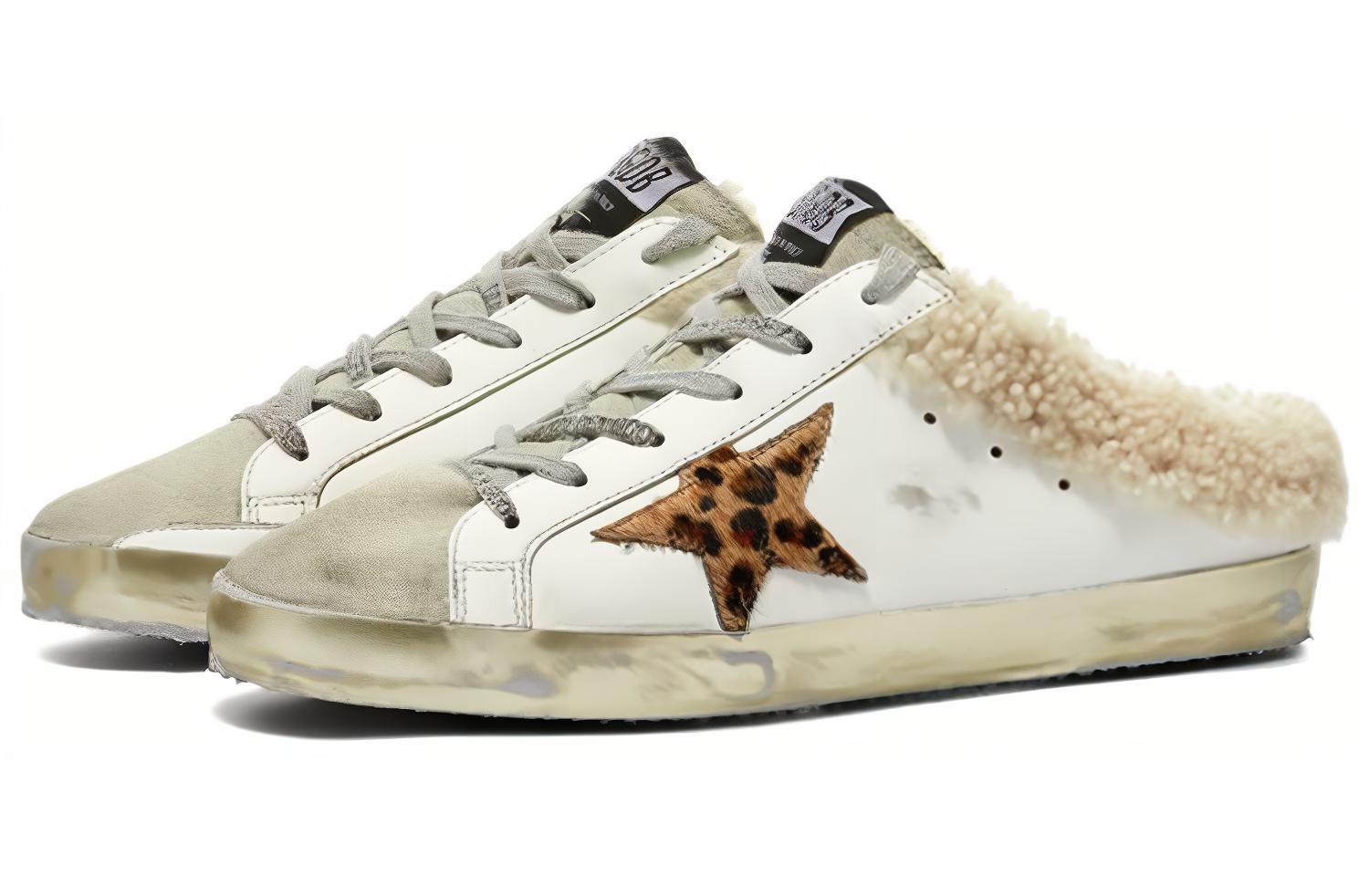 (W) Golden Goose Super-Star 'White Fuzzy Toe Leather Mule' 圖 3