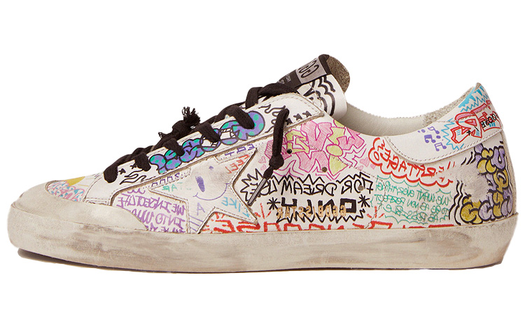 (W) Golden Goose Super-Star 'White Red Black'