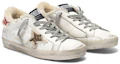 Order (W) Golden Goose Super-Star 'Blanco Cola Roja Desgastado' G35WS590.P91