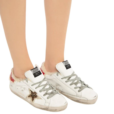 (W) Golden Goose Super-Star 'Blanco Cola Roja Desgastado' G35WS590.P91 Purchase (W) Golden Goose Super-Star 'Blanco Cola Roja Desgastado' G35WS590.P91