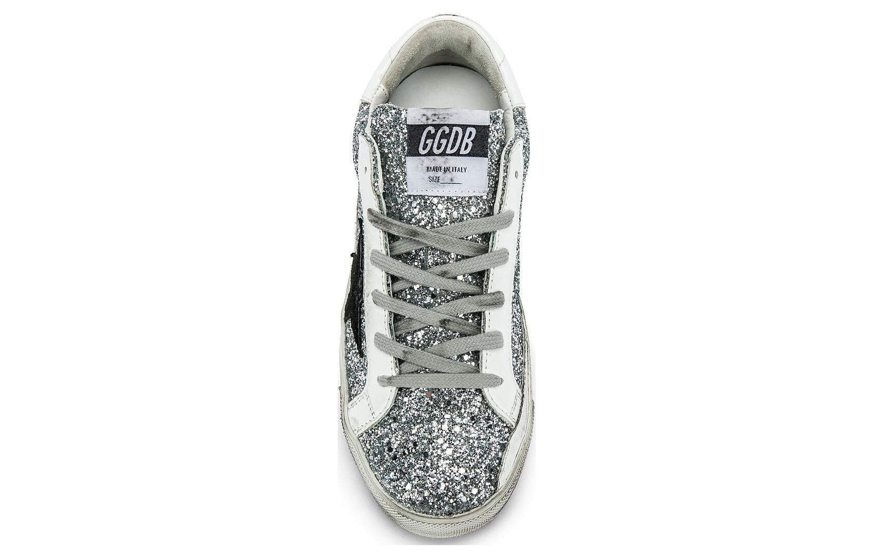 Purchase 金鵝 Super-Star 復古做舊 時尚板鞋 女款 亮片白色