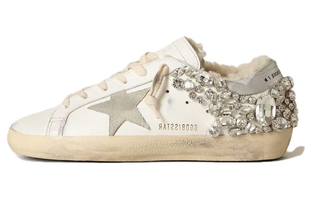 (W) Golden Goose Super-Star 'White Silver'